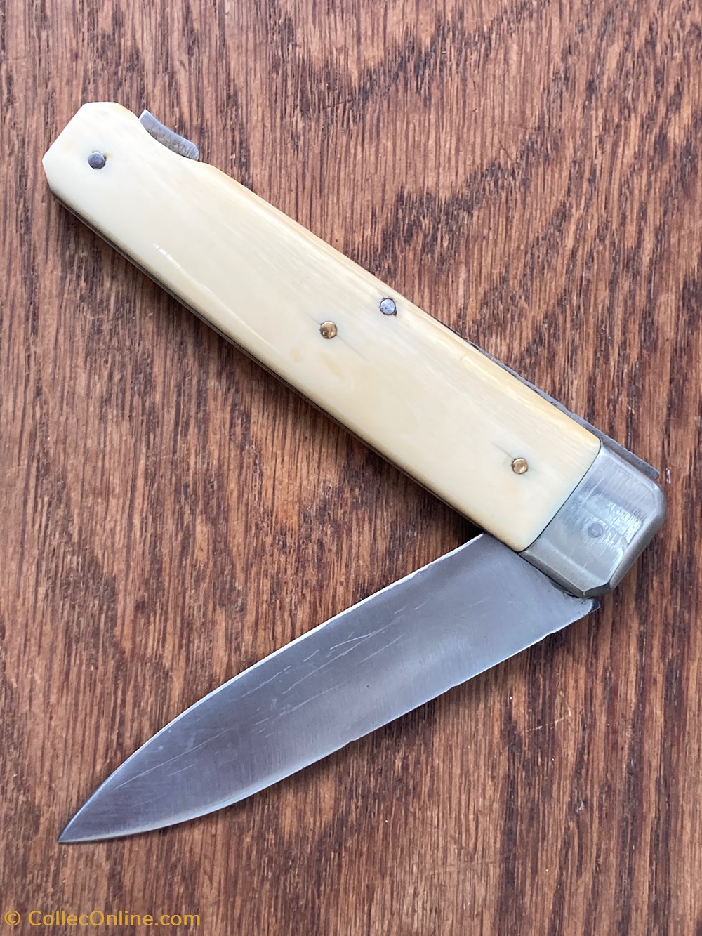 Couteau de chasse ivoire 13,5cm 3 couteaux poches couteau de chasse ivoire 13 5cm