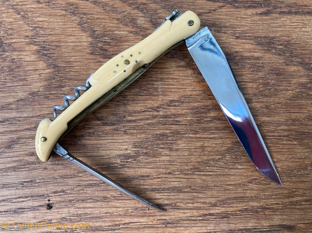 Laguiole 11 cm Thérias Crocombette? 3 couteaux de poches laguiole 11 cm therias crocombette