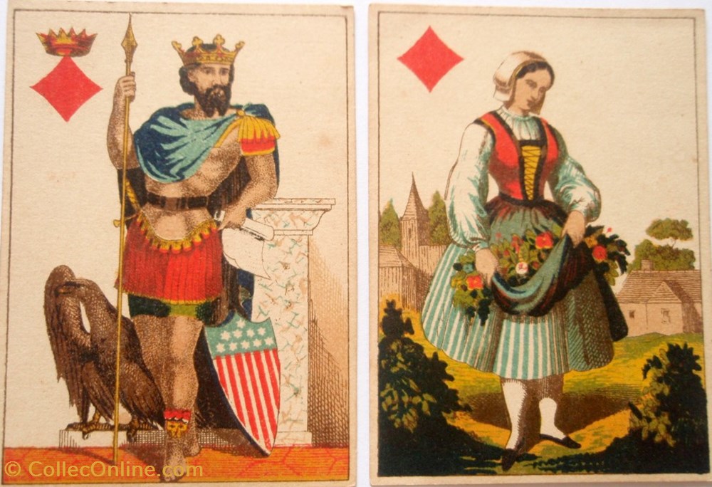 Jeu de cartes anciens 3 jeux jouets jouer jeu de cartes anciens