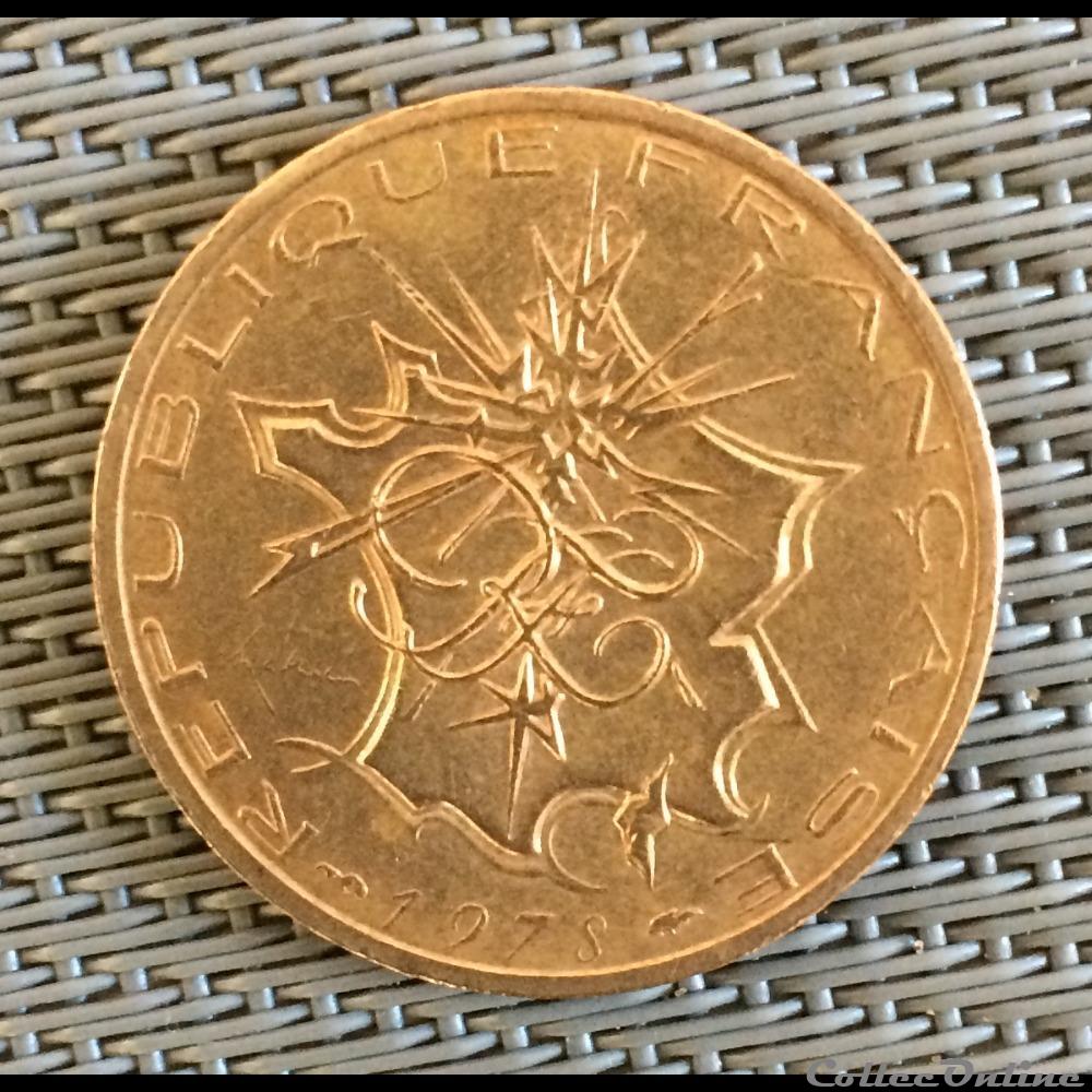 10 francs 1978 (type A tranche lisible france en haut) monnaie moderne 10 francs 1978 type a tranche lisible france en haut