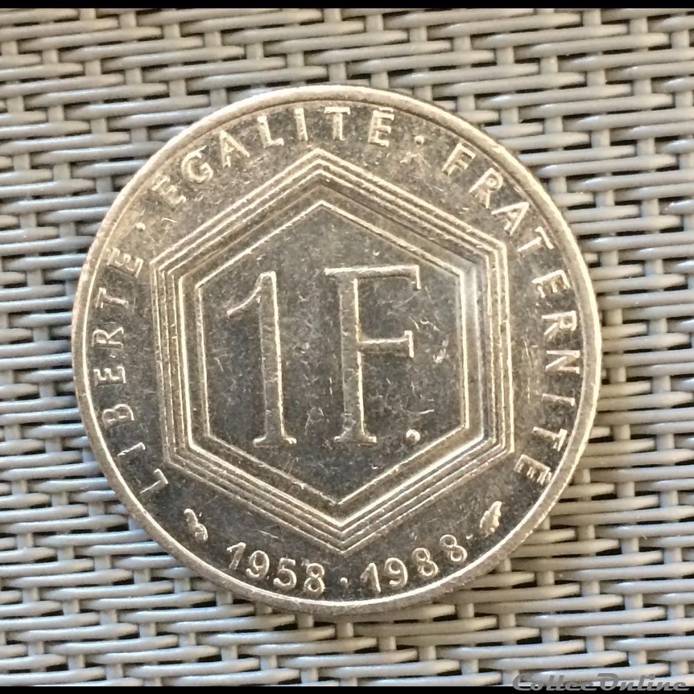 1 franc 1988 De Gaulle monnaie france moderne 1 franc 1988 de gaulle