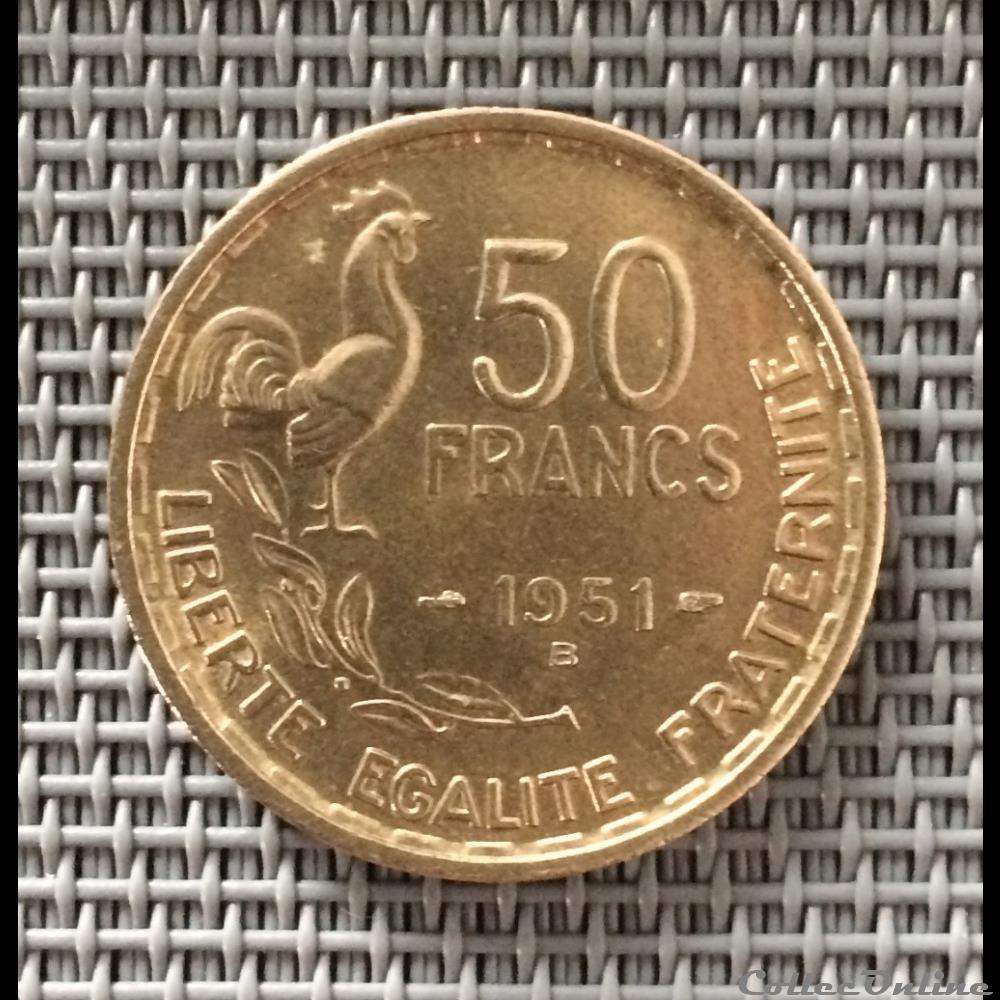 50 Francs 1951 B - Monnaies - Monde - France - Gouvernement Provisoire