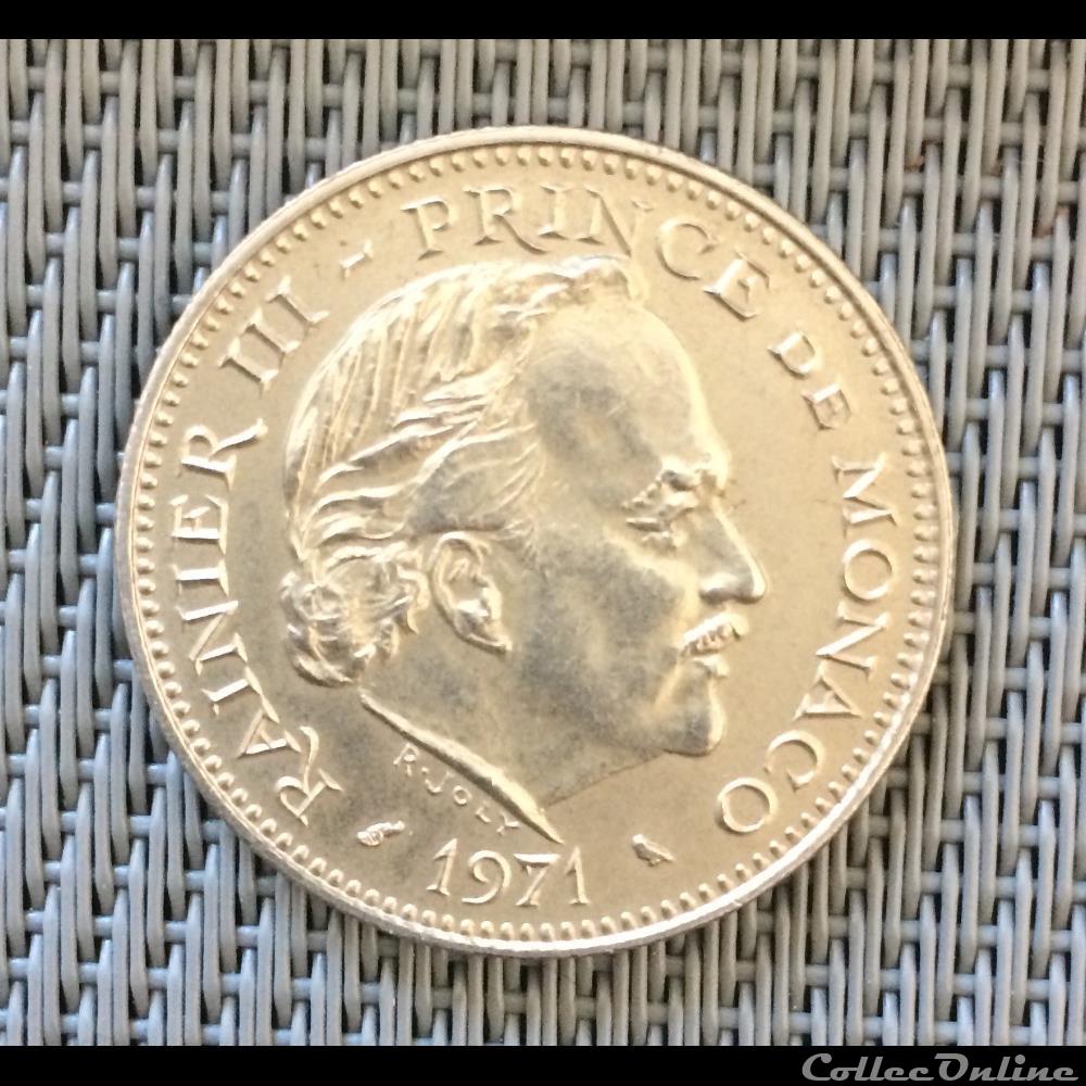 5 francs 1971 Rainier III monnaie monde monaco 5 francs 1971 rainier iii