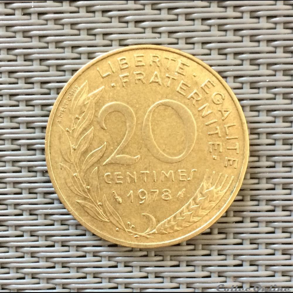 20 centimes 1978 marianne monnaie france moderne 20 centimes 1978 marianne