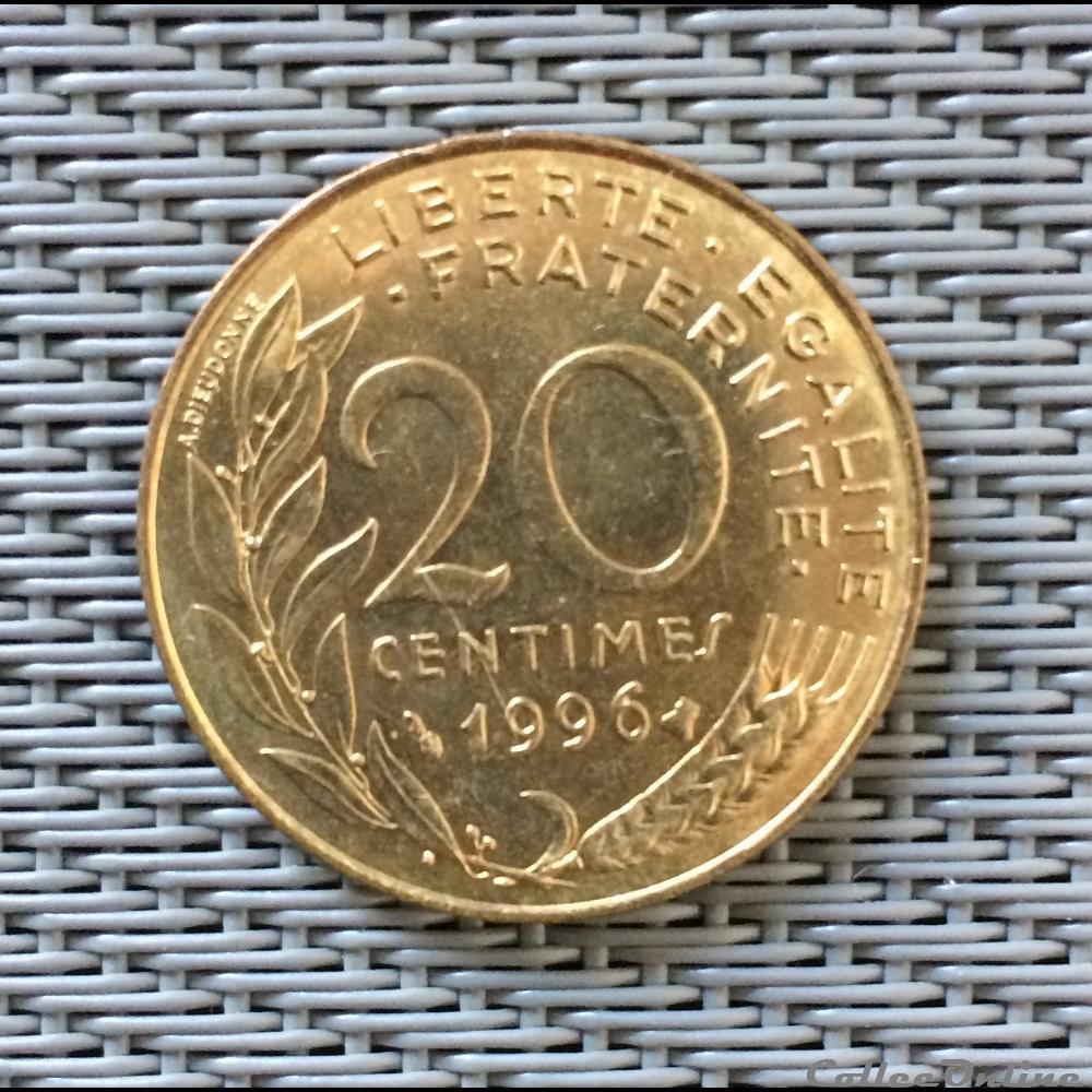20 centimes 1996 marianne monnaie france moderne 20 centimes 1996 marianne
