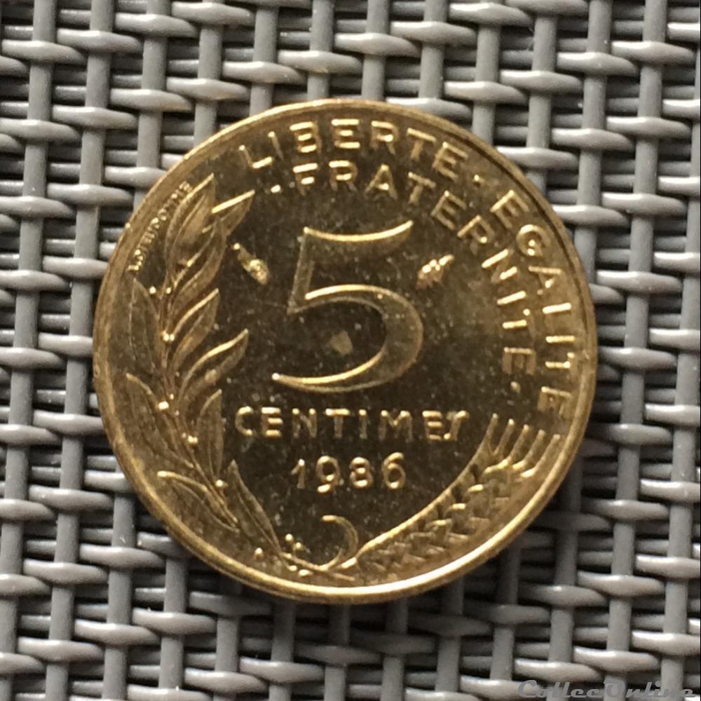 5 centimes 1986 marianne monnaie france moderne 5 centimes 1986 marianne
