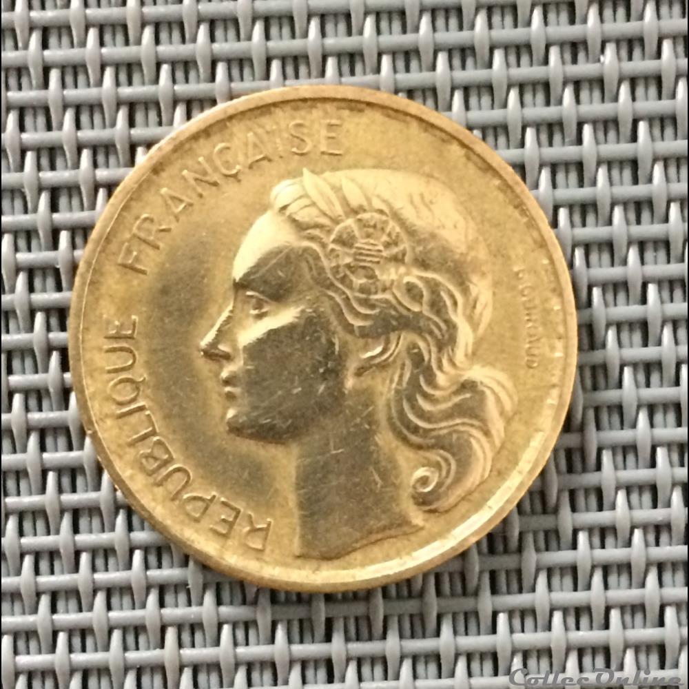 20 francs 1952 B monnaie france moderne 20 francs 1952 b