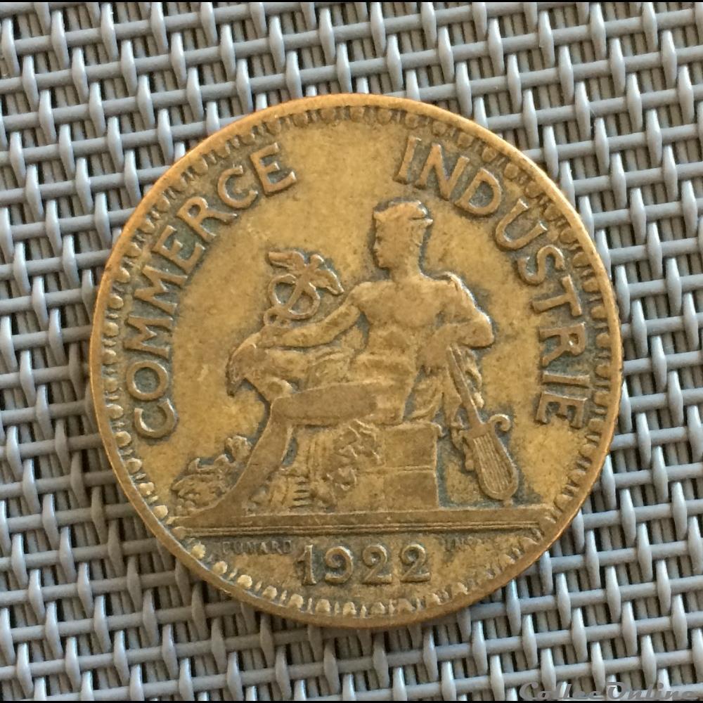 2 francs 1922 chambre de commerce (2 ouvert) monnaie france moderne 2 francs 1922 chambre de commerce 2 ouvert