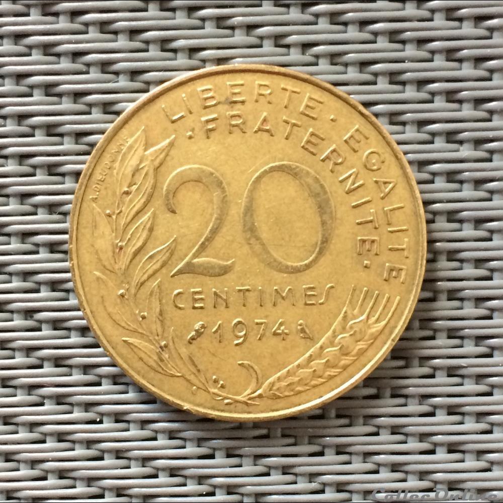 20 centimes 1974 marianne monnaie france moderne 20 centimes 1974 marianne