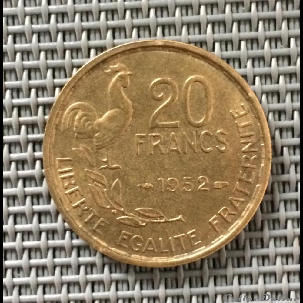 20 francs 1952 monnaie france moderne 20 francs 1952