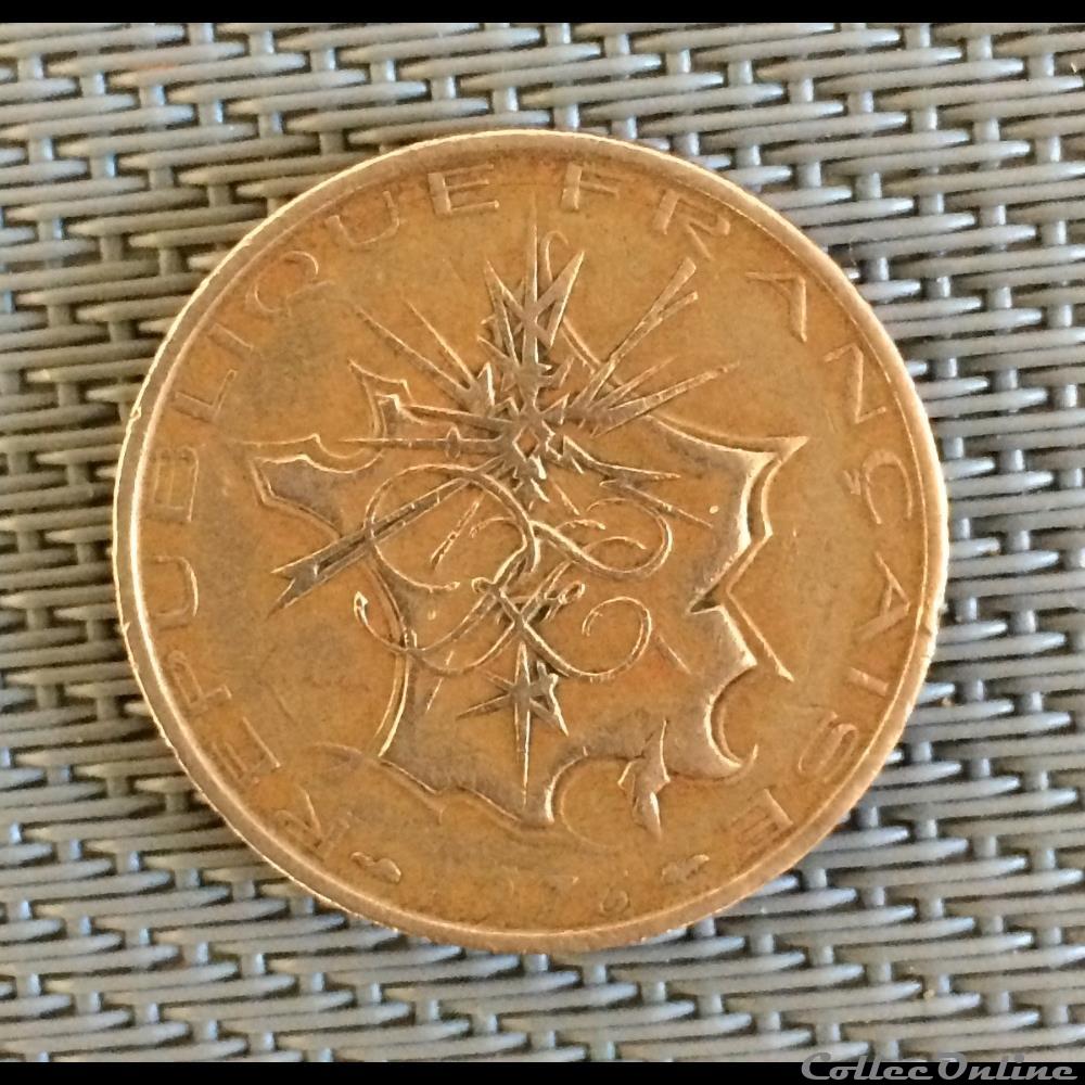 10 francs 1976 (type B tranche lisible 10 francs en haut) monnaie france moderne 10 francs 1976 type b tranche lisible 10 francs en haut