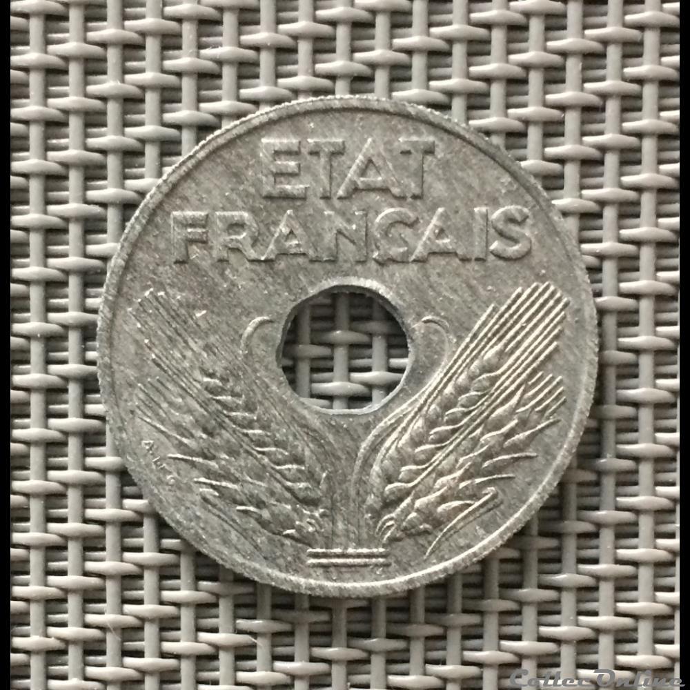 20 centimes 1941 état francais striures fines monnaie france moderne 20 centimes 1941 etat francais striures fines