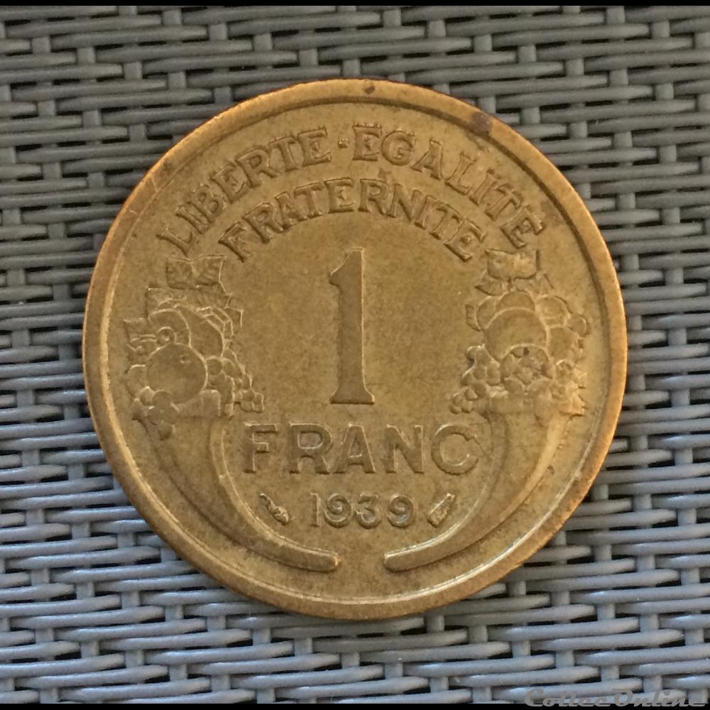 1 franc 1939 Morlon monnaie france moderne 1 franc 1939 morlon