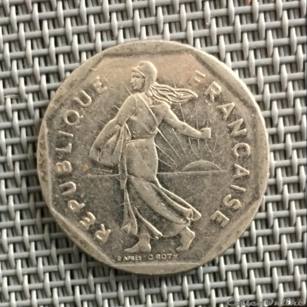 monnaie france moderne 2 francs 1982 semeuse
