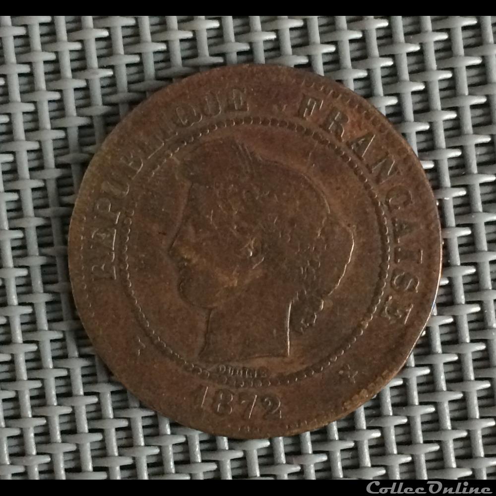 5 centimes 1872 cérès lettre non identifiée monnaie france moderne 5 centimes 1872 ceres lettre non identifiee