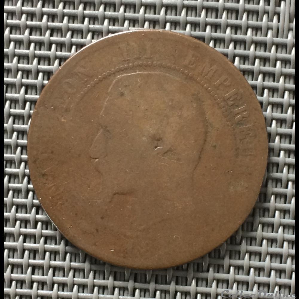 10 centimes 185? A Napoléon III tête nue année non identifiée monnaie france moderne 10 centimes 185 a napoleon iii tete nue annee non identifiee
