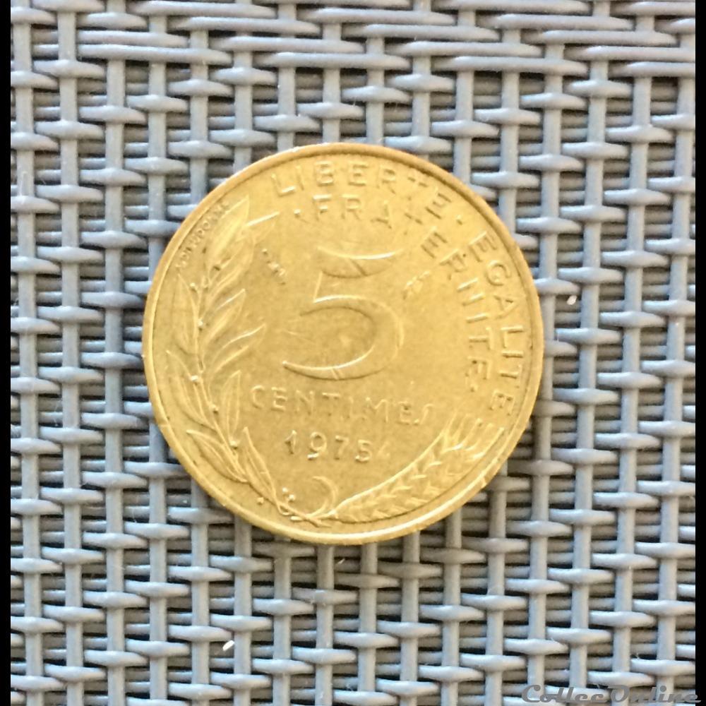 5 centimes 1975 marianne dauphin fin monnaie france moderne 5 centimes 1975 marianne dauphin fin