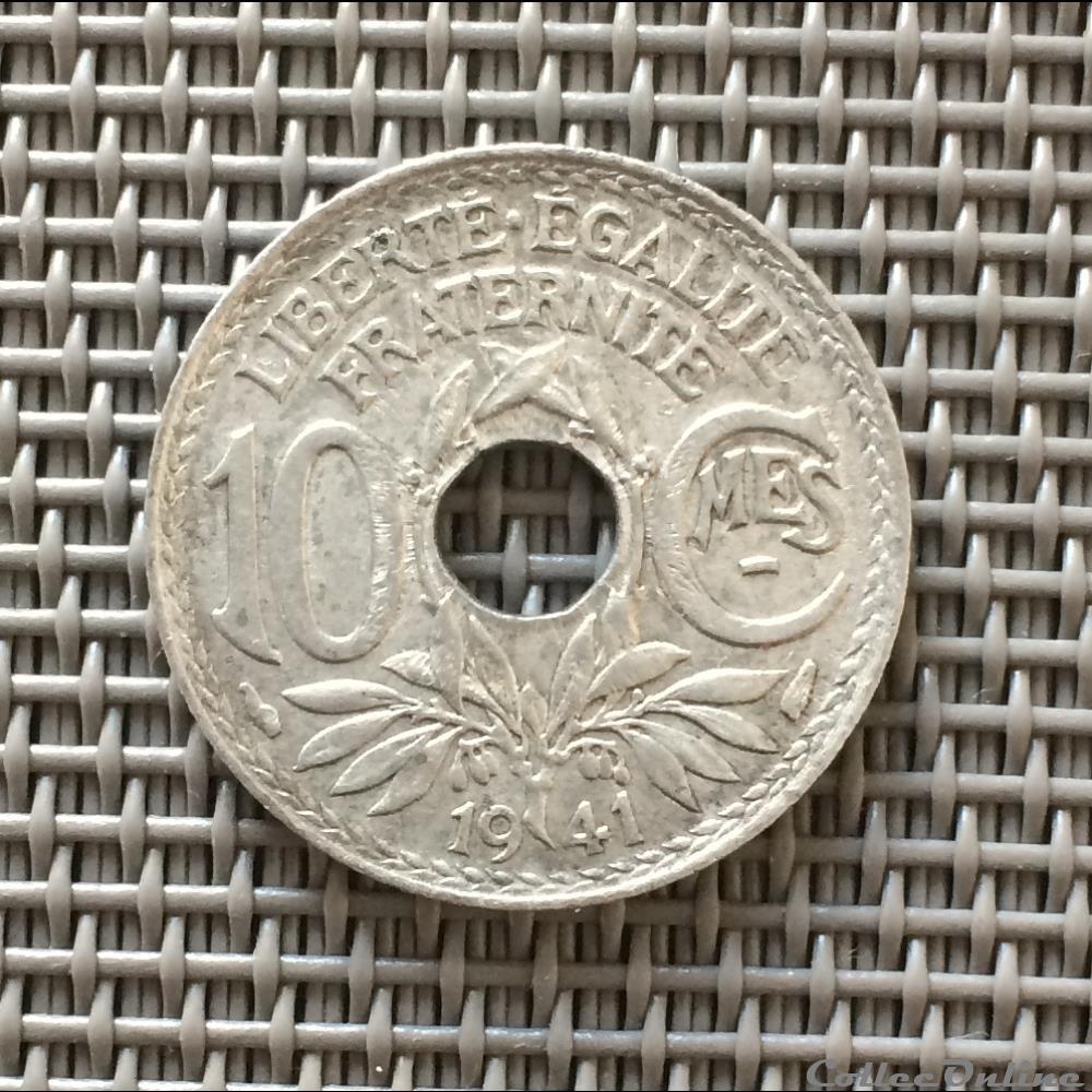10 centimes 1941 souligné sans point monnaie france moderne 10 centimes 1941 souligne sans point
