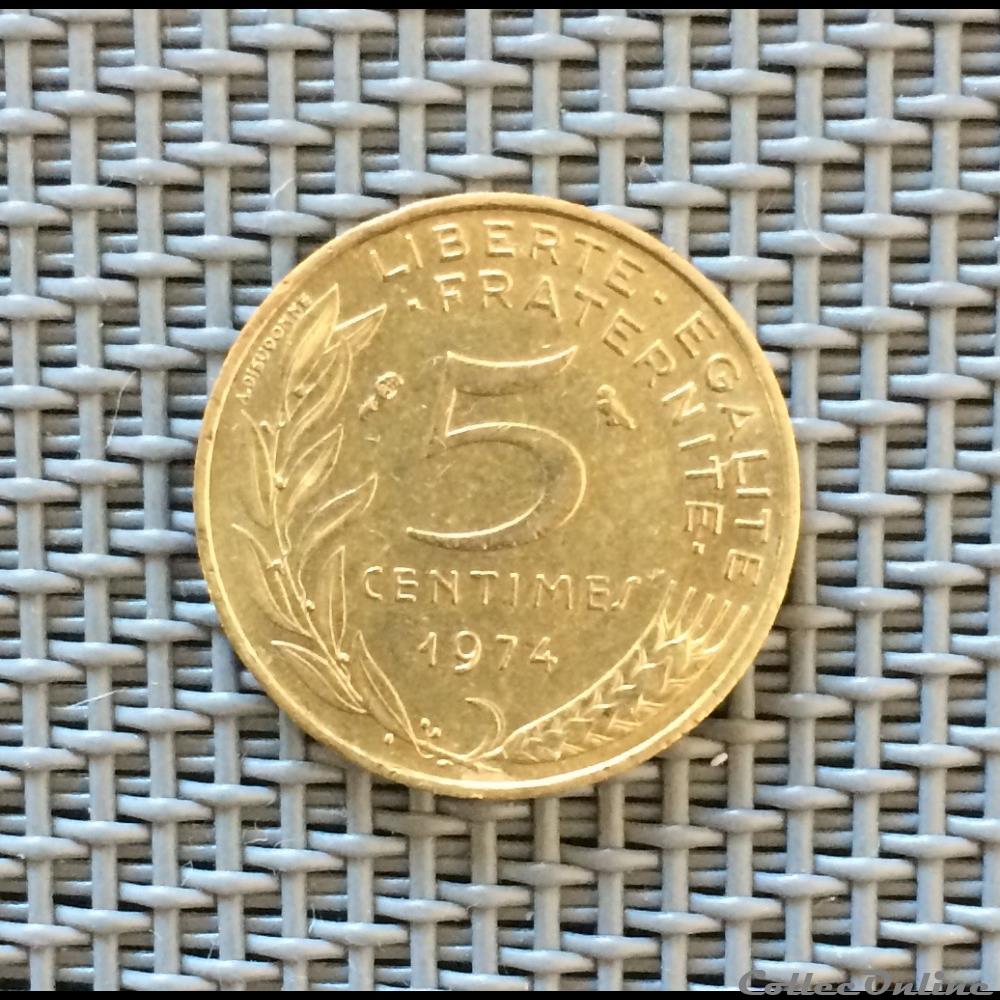 5 centimes 1974 marianne monnaie france moderne 5 centimes 1974 marianne