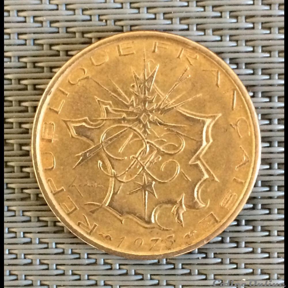 10 francs 1975 (type A tranche lisible france en haut) monnaie moderne 10 francs 1975 type a tranche lisible france en haut