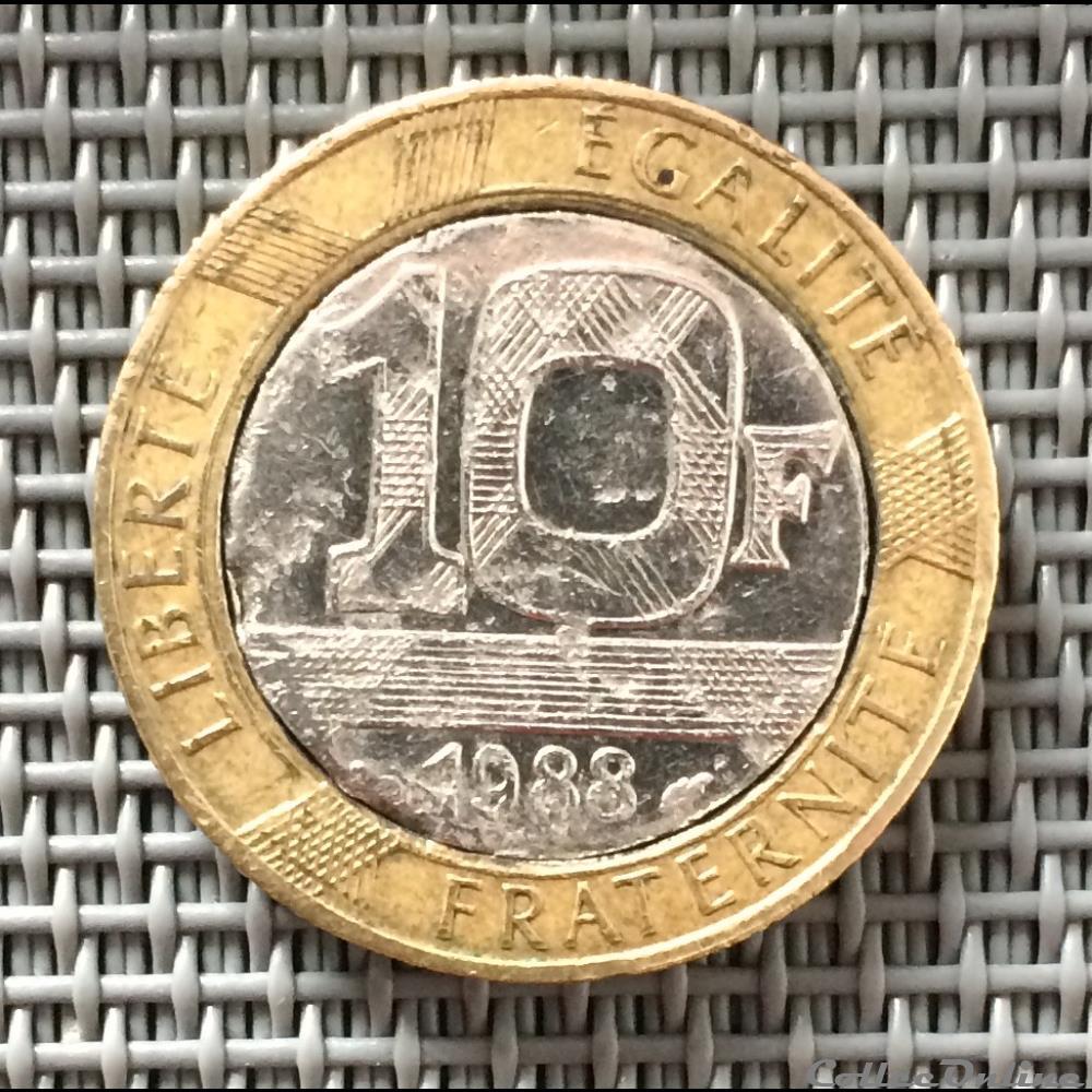 10 francs 1988 monnaie france moderne 10 francs 1988