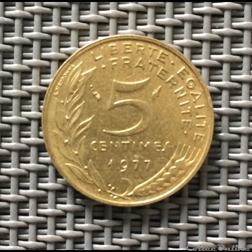 5 centimes 1977 marianne monnaie france moderne 5 centimes 1977 marianne