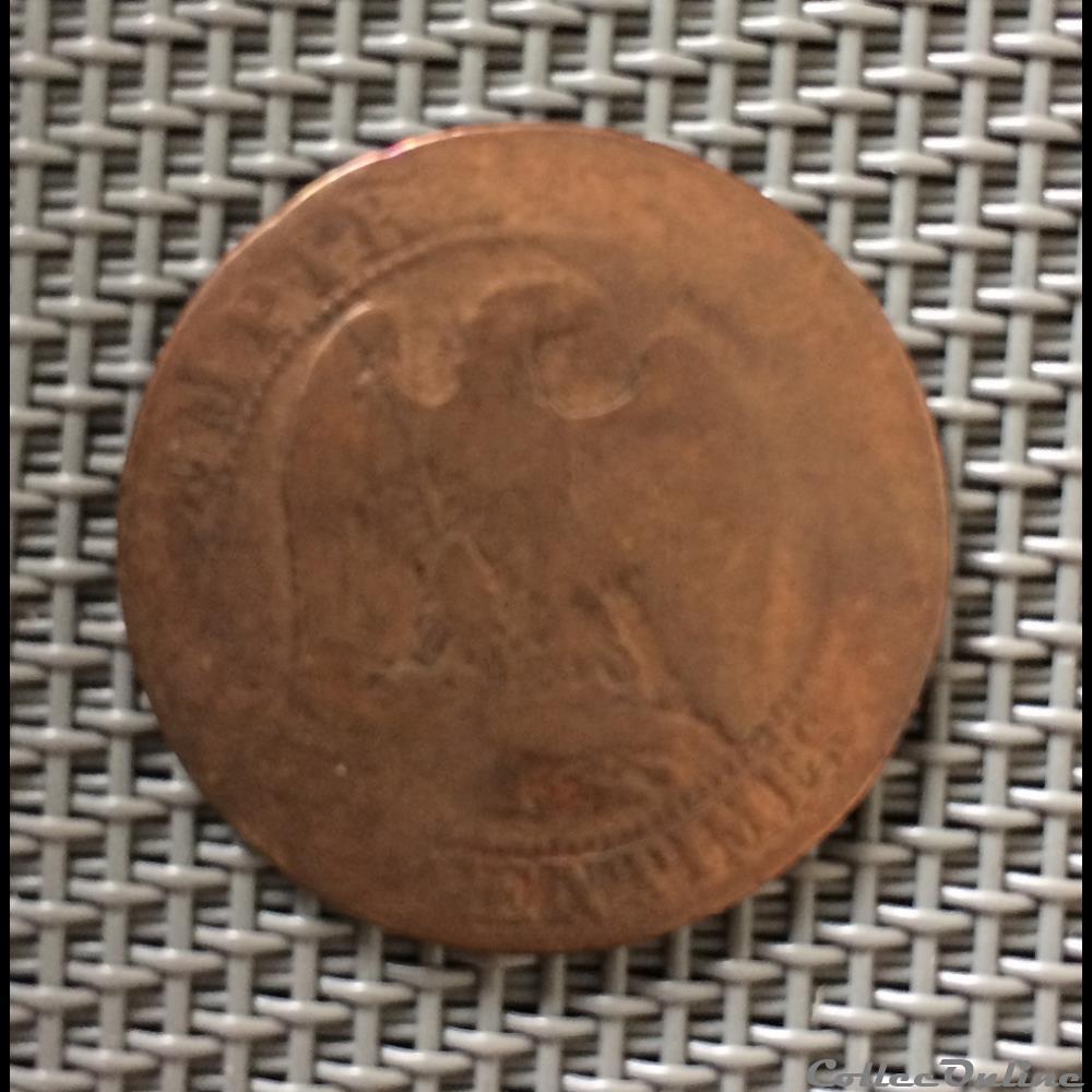 5 centimes 1855 Napoléon III tête nue différent et lettre non identifiée monnaie france moderne 5 centimes 1855 napoleon iii tete nue different et lettre non identifiee