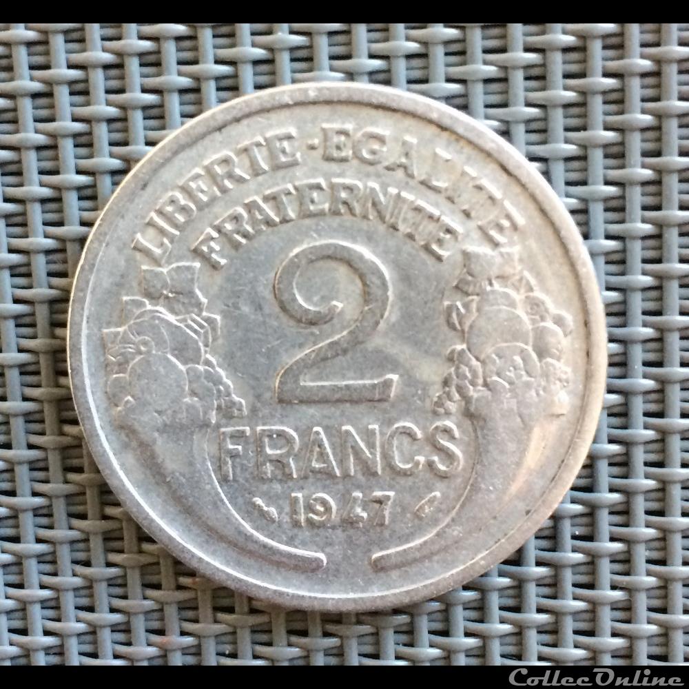 2 francs 1947 Morlon  Monnaies  Monde  France  Quatrième République