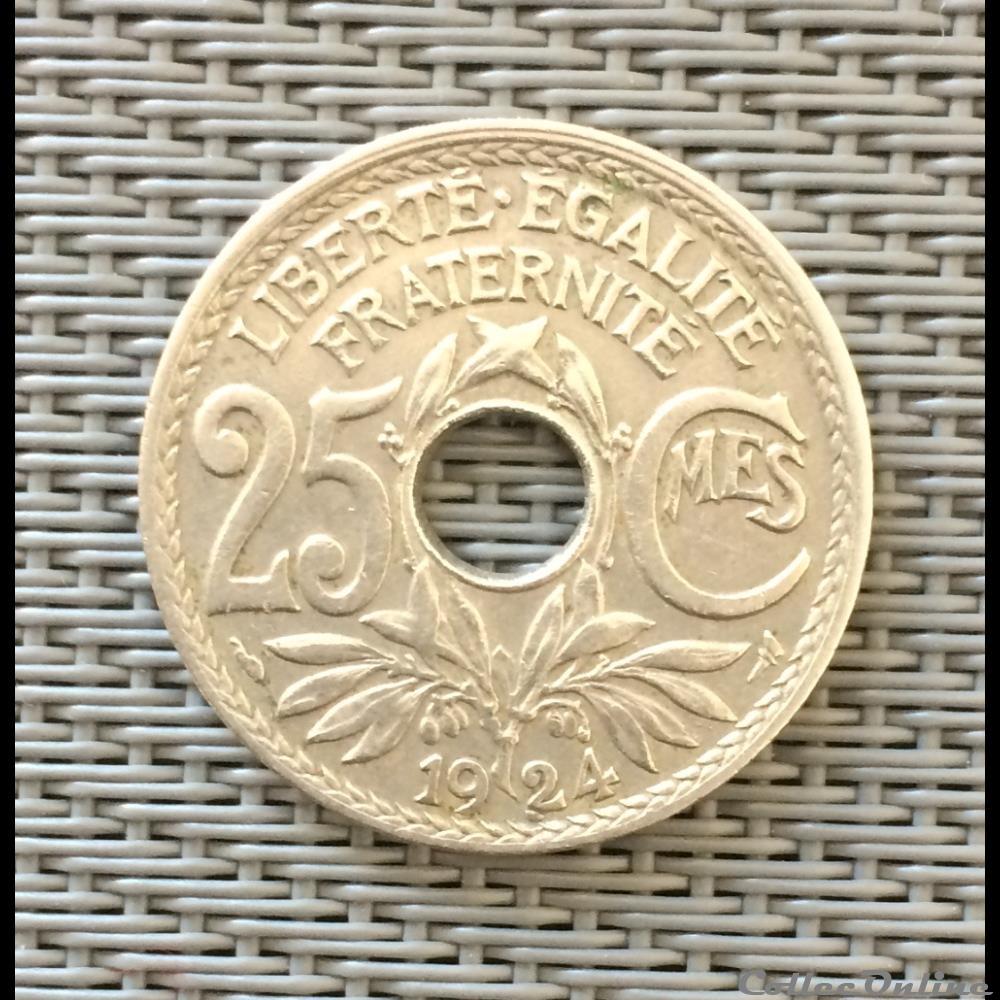 25 centimes 1924 monnaie france moderne 25 centimes 1924