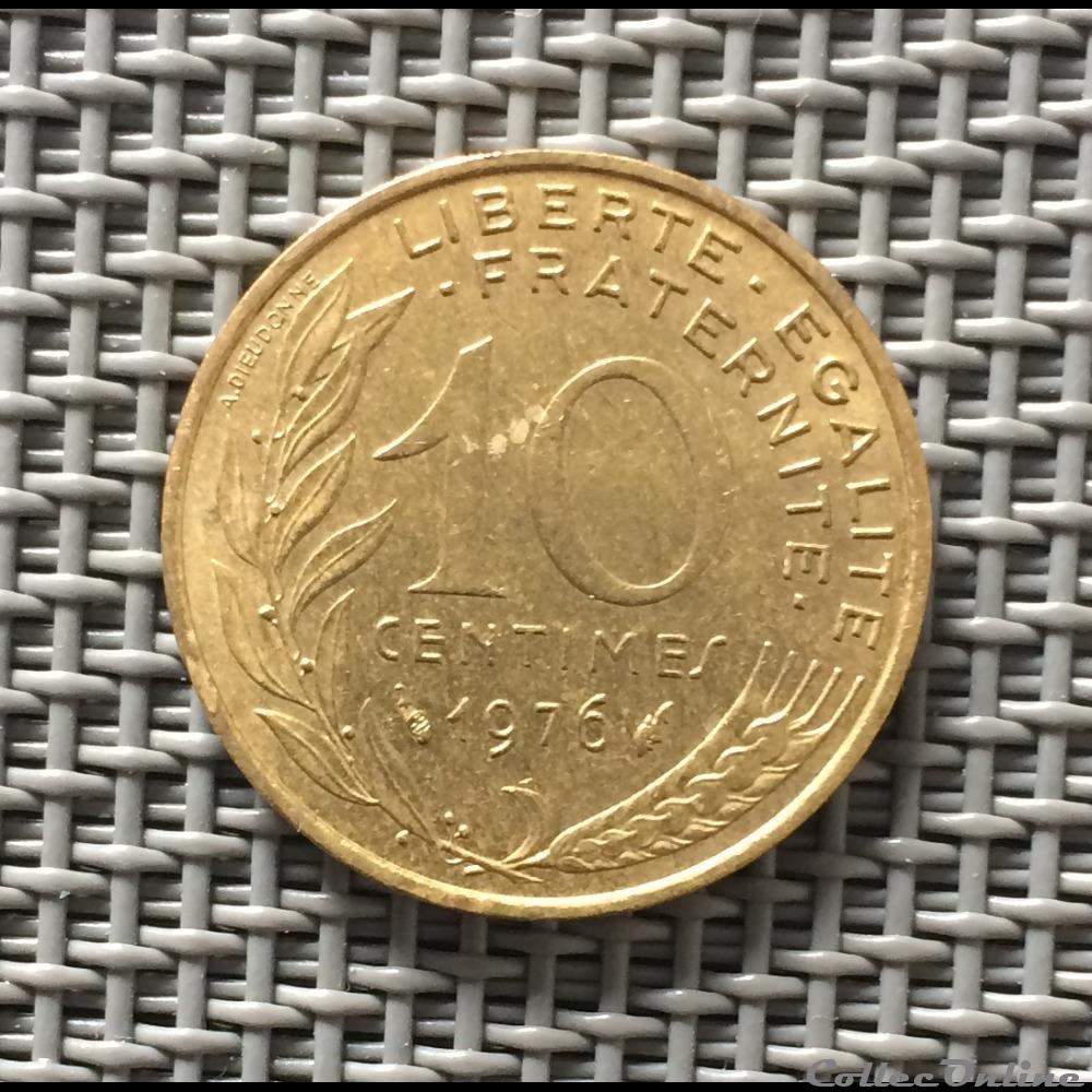 10 Centimes 1976 Marianne Coins World France Cinquième République