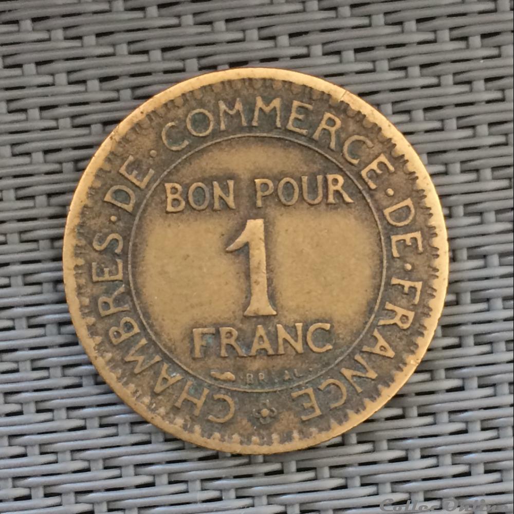 1 franc 1923 chambre de commerce monnaie france moderne 1 franc 1923 chambre de commerce