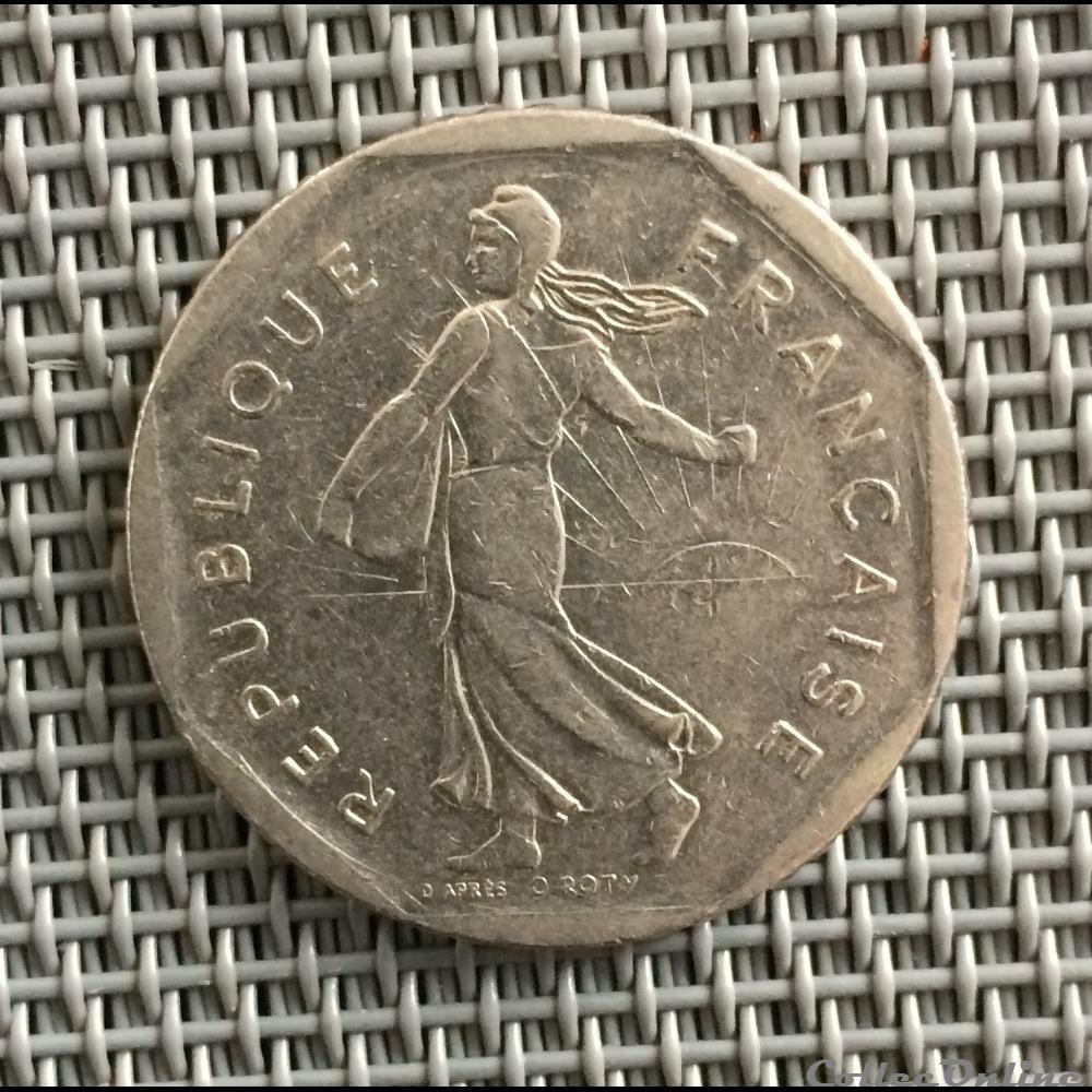 monnaie france moderne 2 francs 1981 semeuse