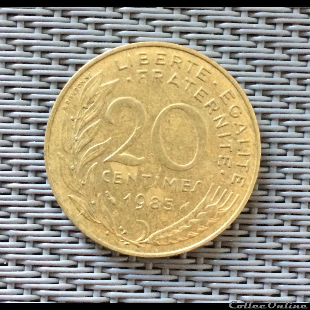 20 centimes 1985 marianne monnaie france moderne 20 centimes 1985 marianne