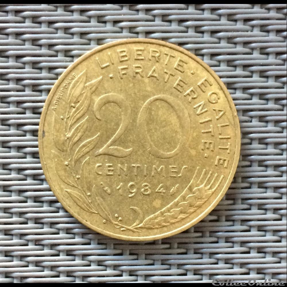 monnaie france moderne 20 centimes 1984 marianne