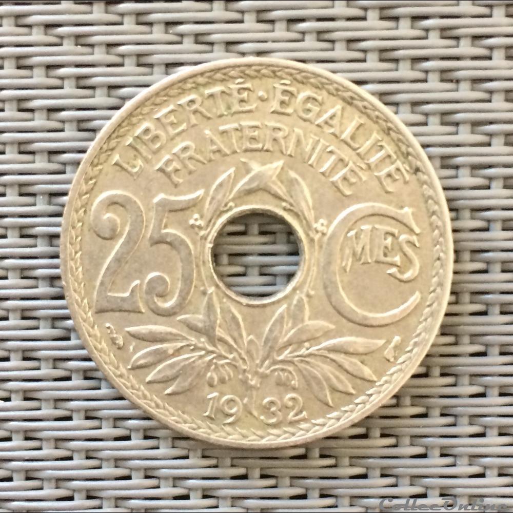 25 centimes 1932 monnaie france moderne 25 centimes 1932