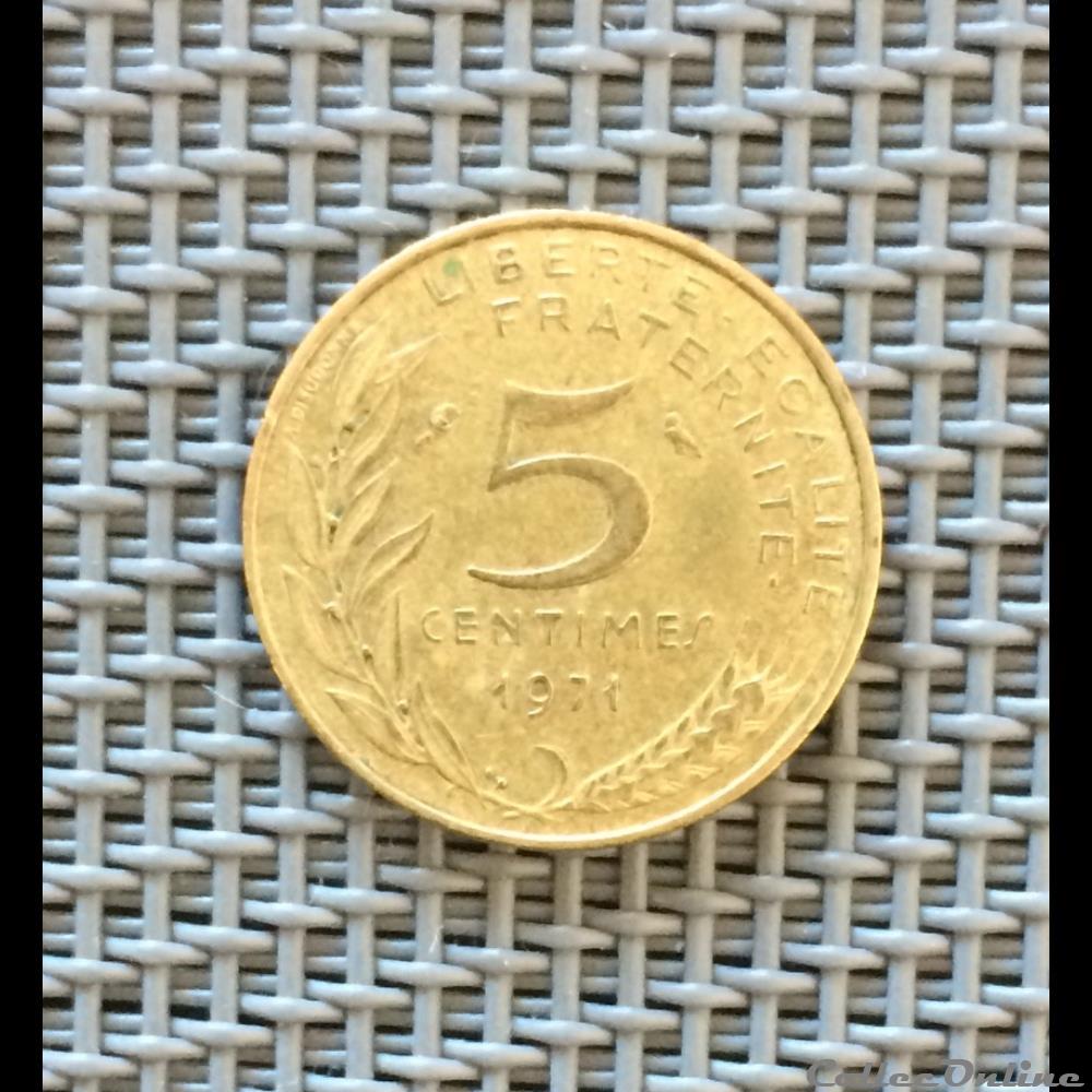 monnaie france moderne 5 centimes 1971 marianne