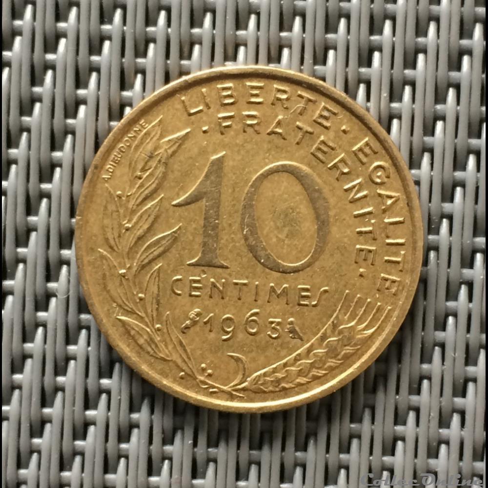 monnaie france moderne 10 centimes 1963 marianne