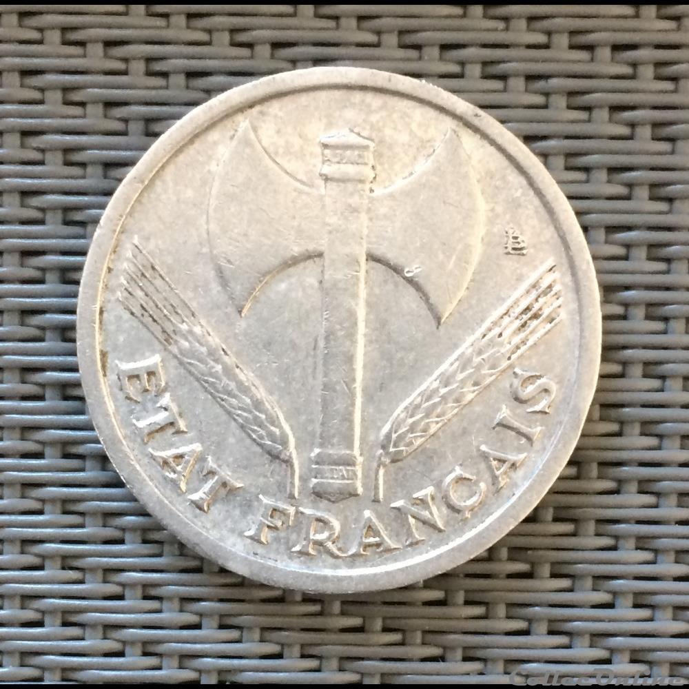 1 franc 1942 Bazor lourde monnaie france moderne 1 franc 1942 bazor lourde