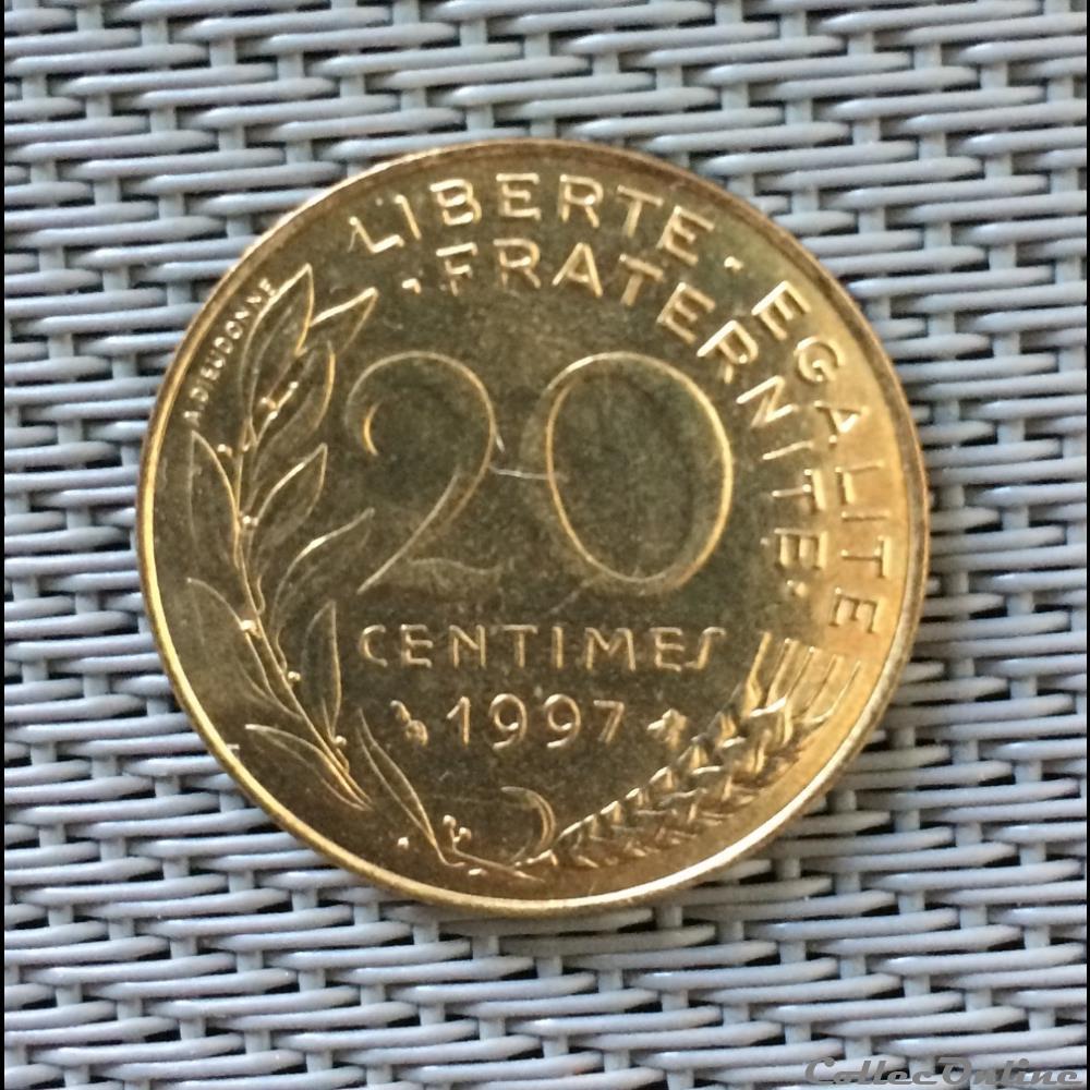 20 centimes 1997 marianne monnaie france moderne 20 centimes 1997 marianne