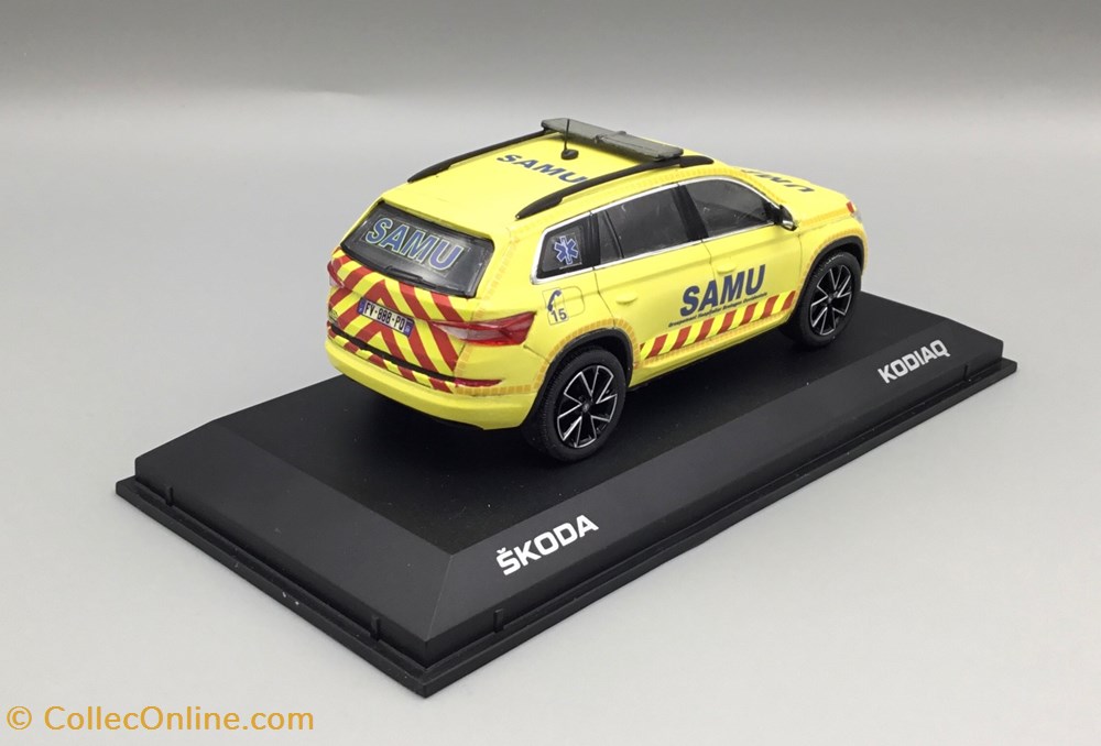 modeles reduits vehicules urgences skoda kodiaq samu 29 smur brest echelle 1 43 base norev