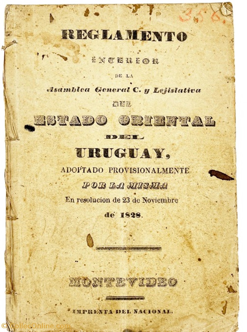 Reglamento 1828 Uruguay old documents reglamento 1828 uruguay