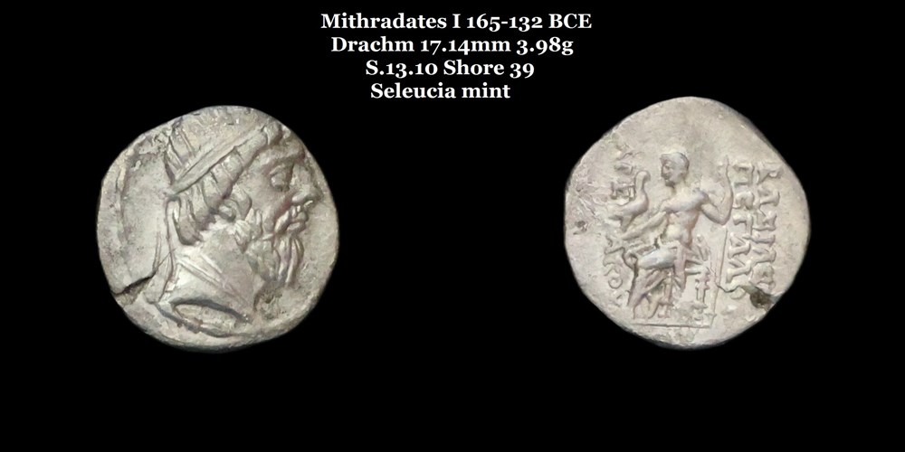 monnaies antiques moyen orient s 13 10 drachme mithradates i