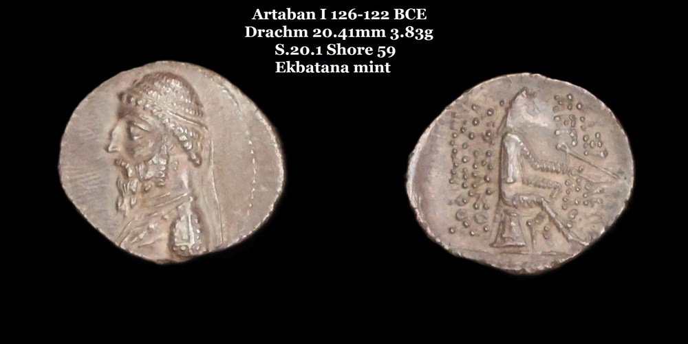monnaies antiques moyen orient s 20 1 drachme artaban i