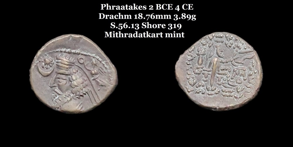 monnaies antiques moyen orient s 56 13 drachme phraataces