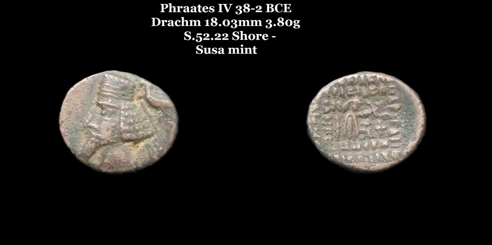 monnaies antiques moyen orient s 52 22 phraates iv