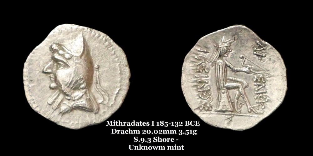 monnaies antiques moyen orient s 09 3 drachme phriapathius mithradates i