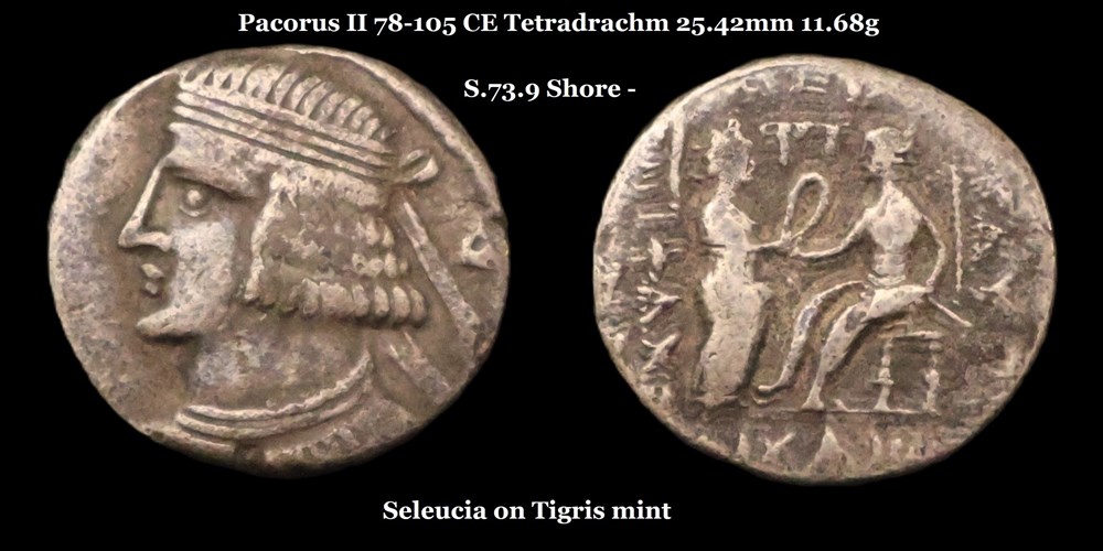 monnaies antiques moyen orient s 73 9 tetradrachme pacorus ii