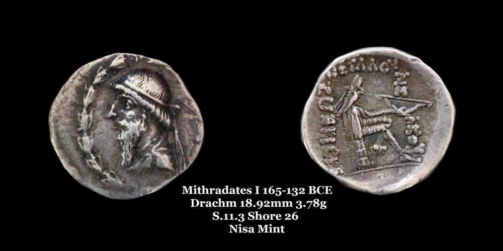 monnaies antiques moyen orient s 11 3 drachme mithradates i