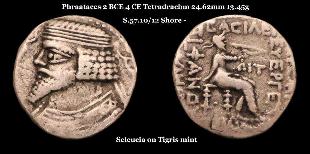 monnaies antiques moyen orient s 57 10 12 tetradrachme phraates v