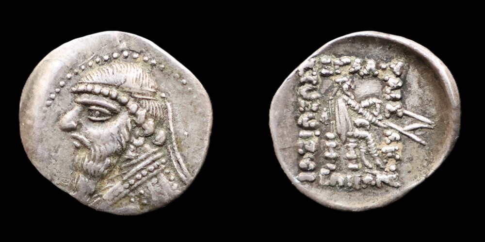monnaies antiques moyen orient s 26 3 drachme mithradates ii